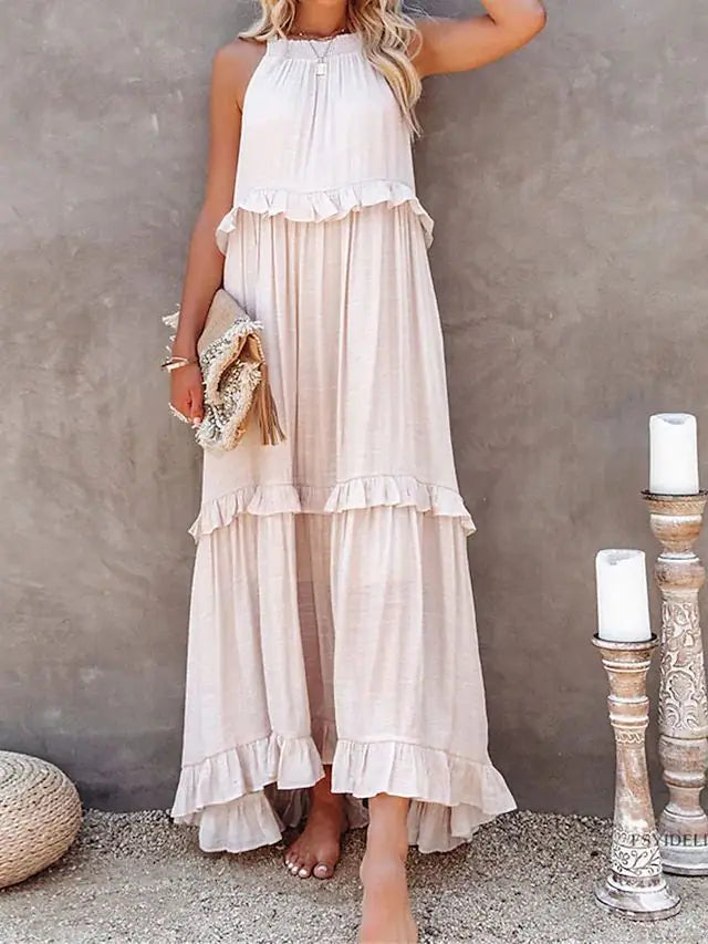 Capri Ruffle Maxi Dress