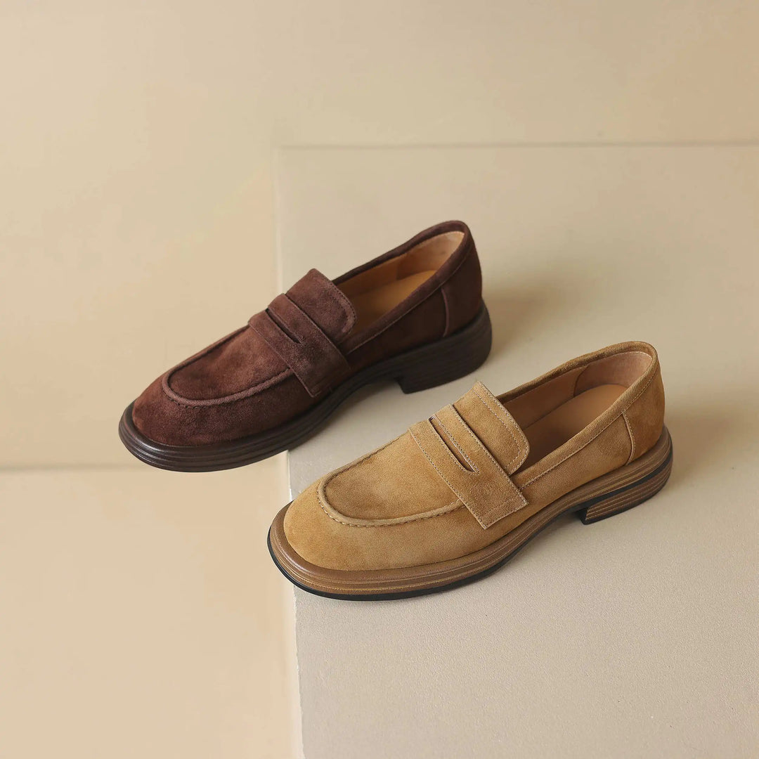 Milena | Minimalist Leather Loafers