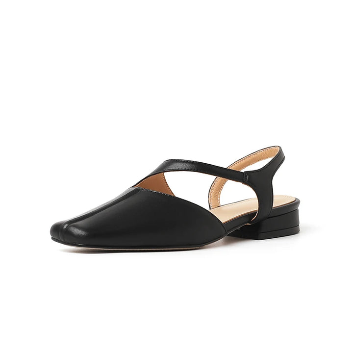 Ameliora | Low-Heel Leather Sandals
