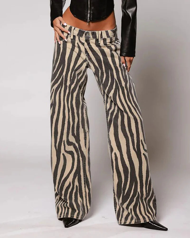 Leona Bootcut Cooper Jeans in Zebra