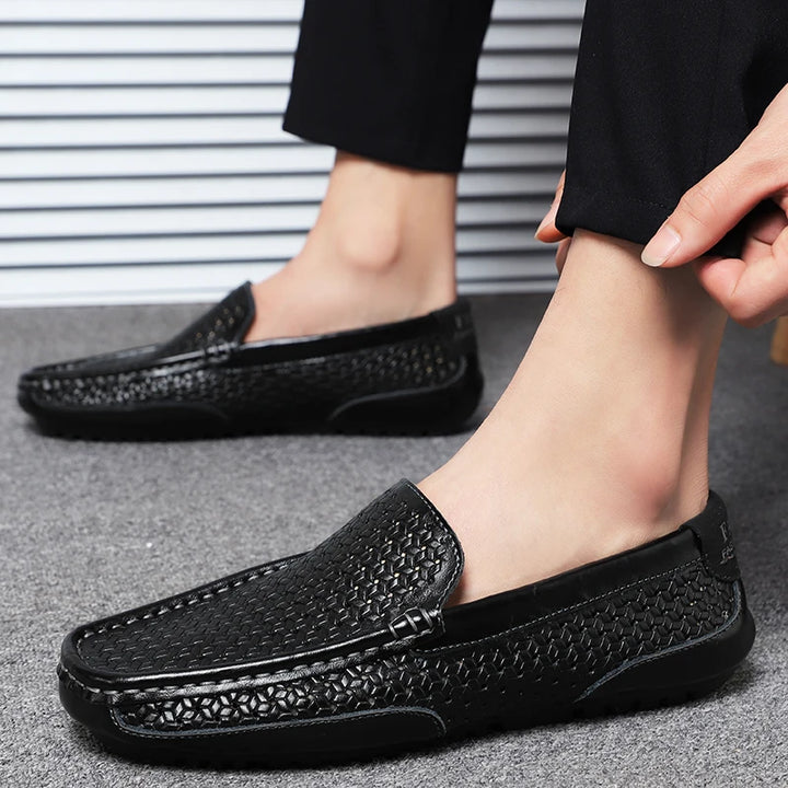Urban Vogue™ Venezia Pebbled Leather Loafers
