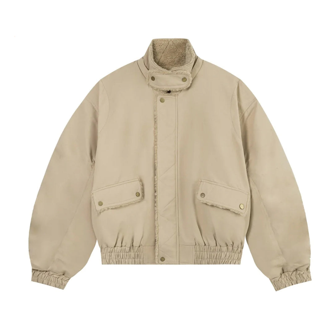 Patchwork Cargo Denim Jacket
