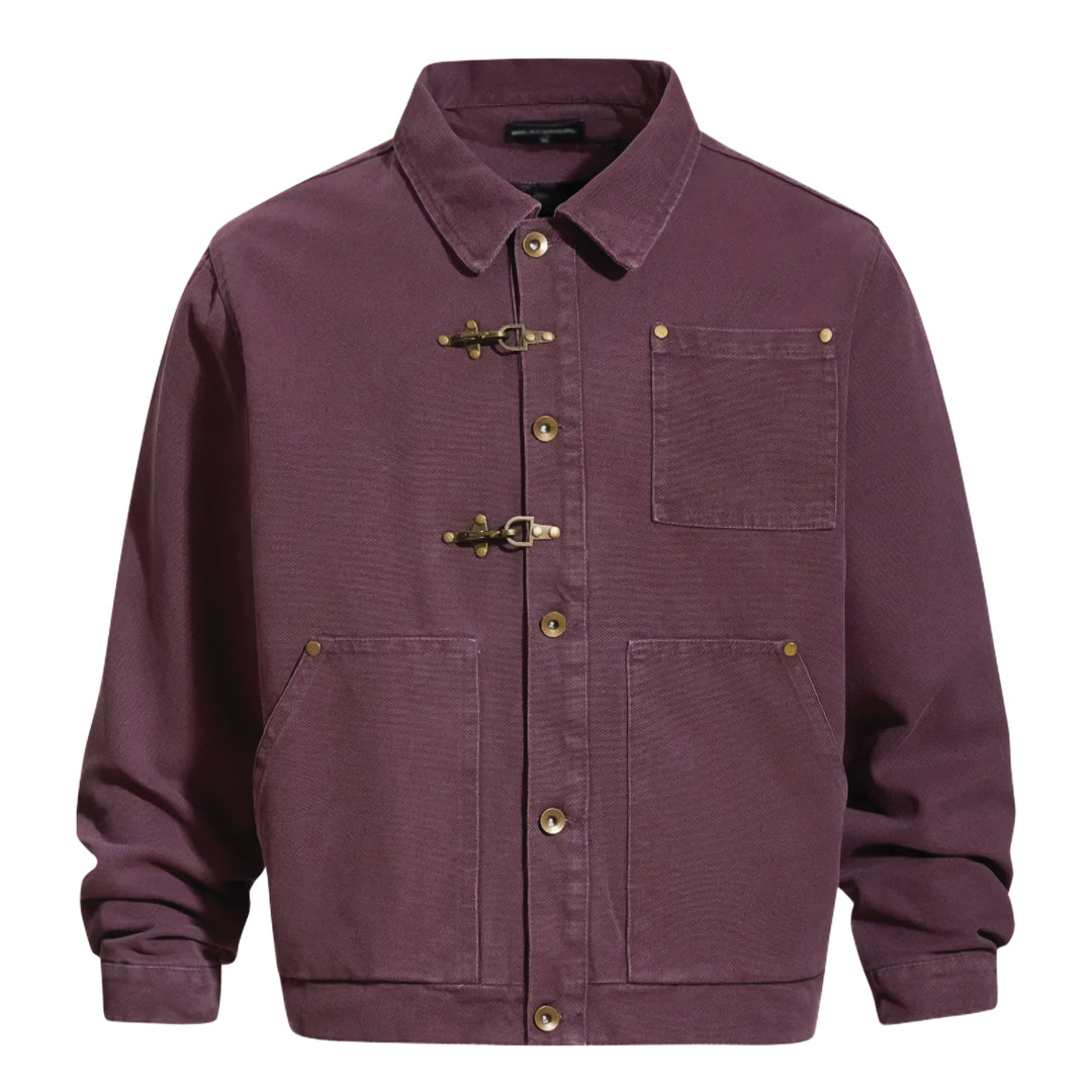 Patchwork Cargo Denim Jacket