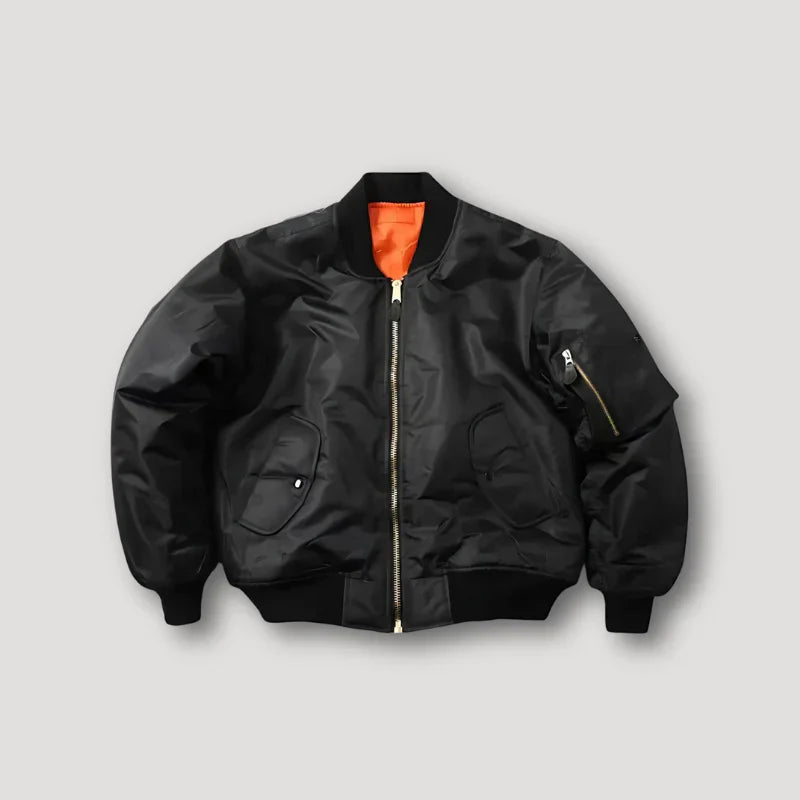 Men's Zip-Up Bomber Jacket