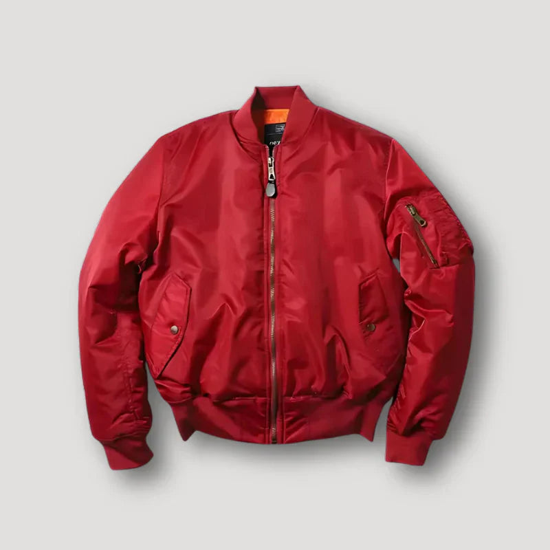 Men's Zip-Up Bomber Jacket