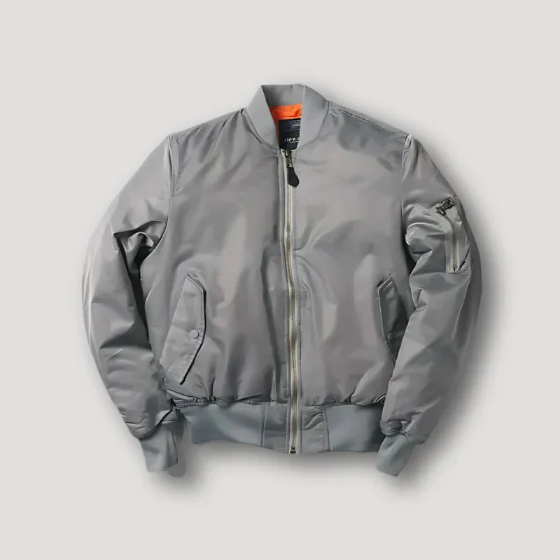 Men's Zip-Up Bomber Jacket