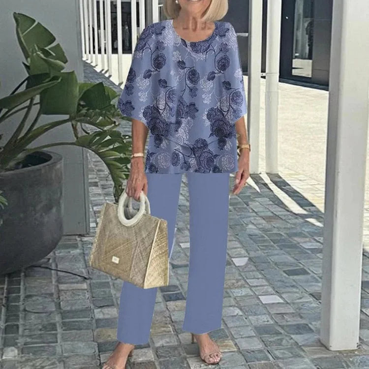 Monique – Trendy Printed Two-Piece Set