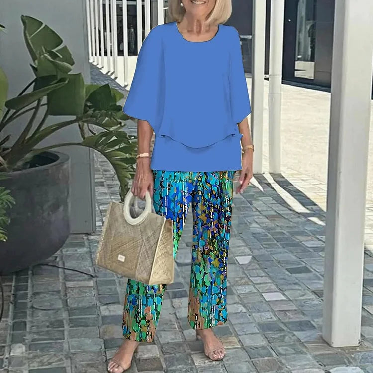Monique – Trendy Printed Two-Piece Set