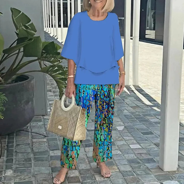Monique – Trendy Printed Two-Piece Set