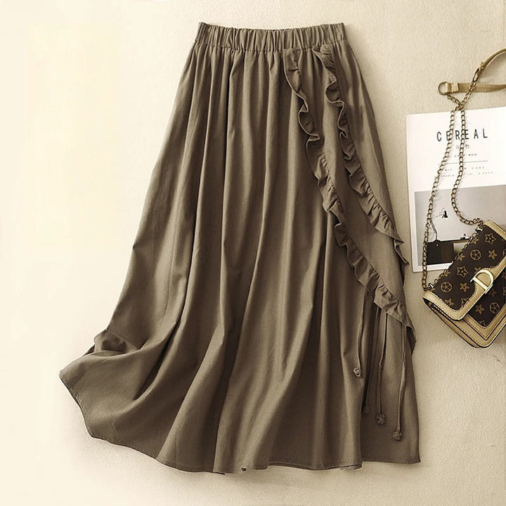 Melissa Linen Ruffle Skirt