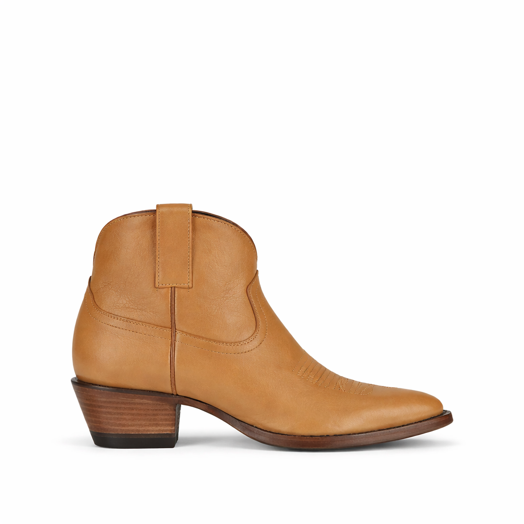 Women’s Natural Everyday Ankle Boots - Round Toe