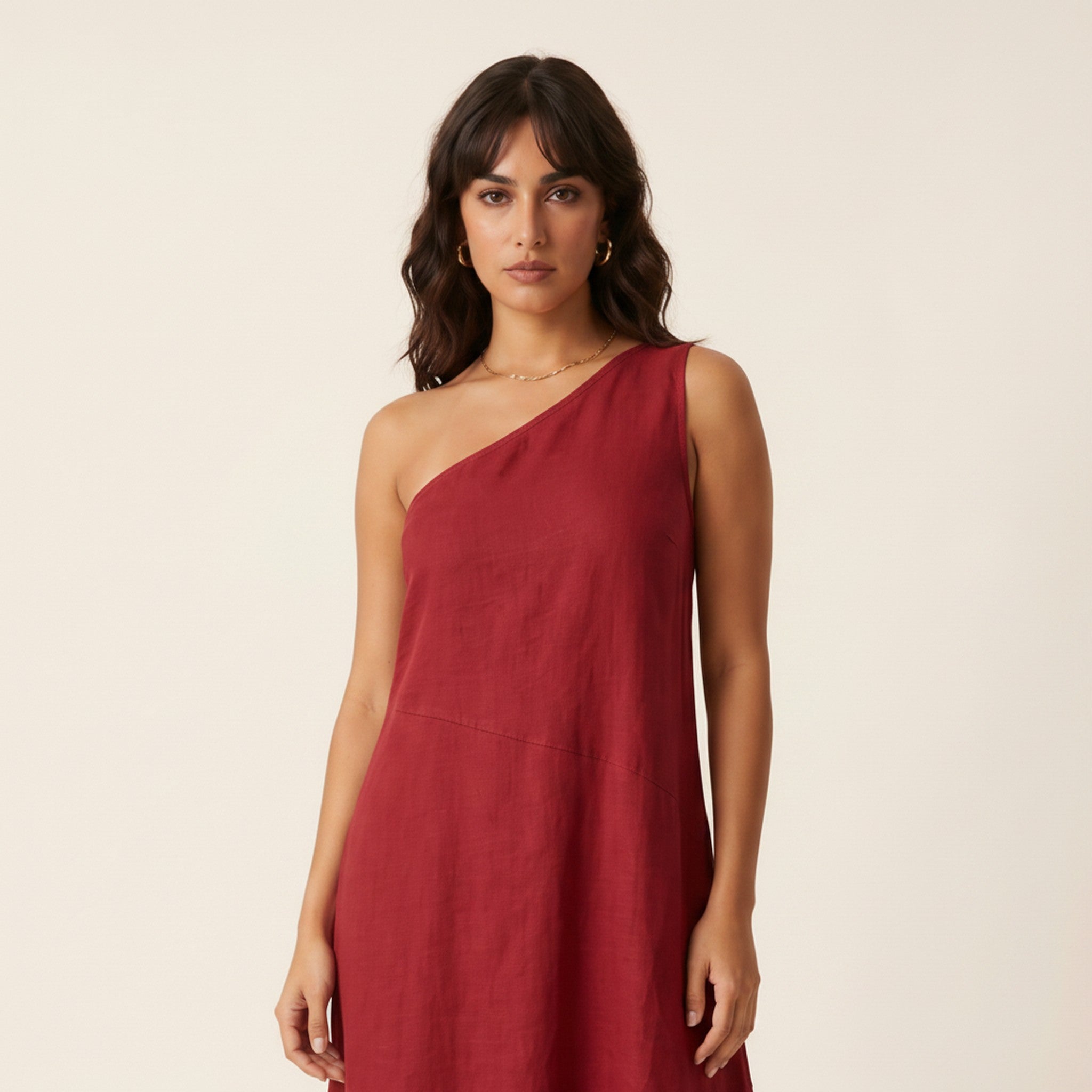 Rosa | Women's One-Shoulder Maxi Dress - view 3