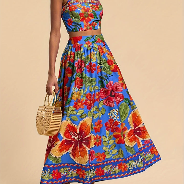 Luna | Elegant Top and Skirt Set