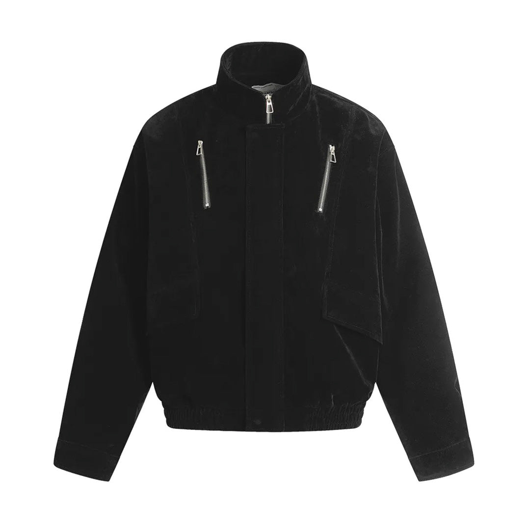 Patchwork Cargo Denim Jacket