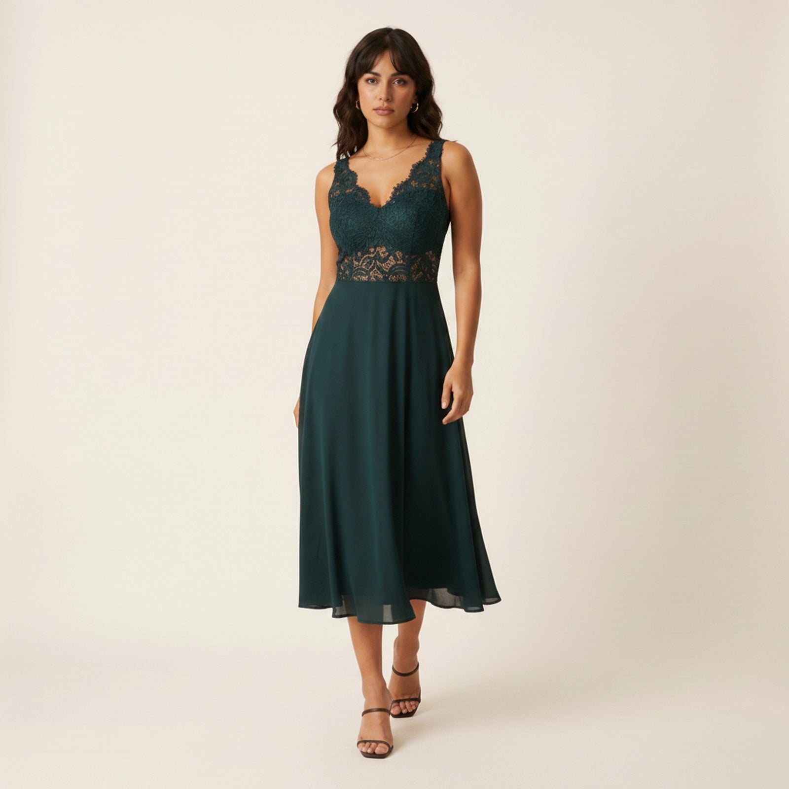 Brielle | Women's Lace/Polyester Guest Dress - Movement