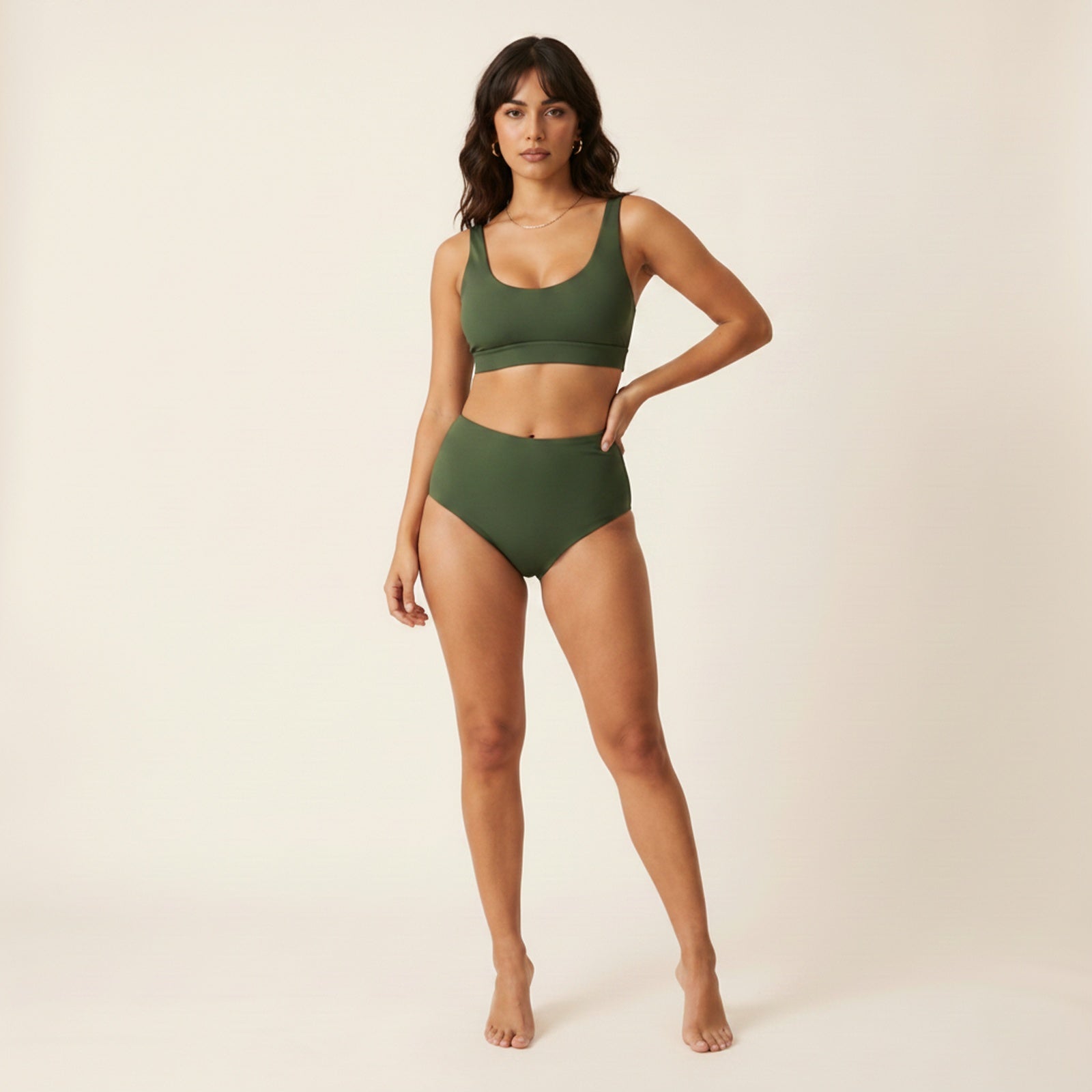 Briseis | Women's Nylon Blend Swim Set - Hero Front
