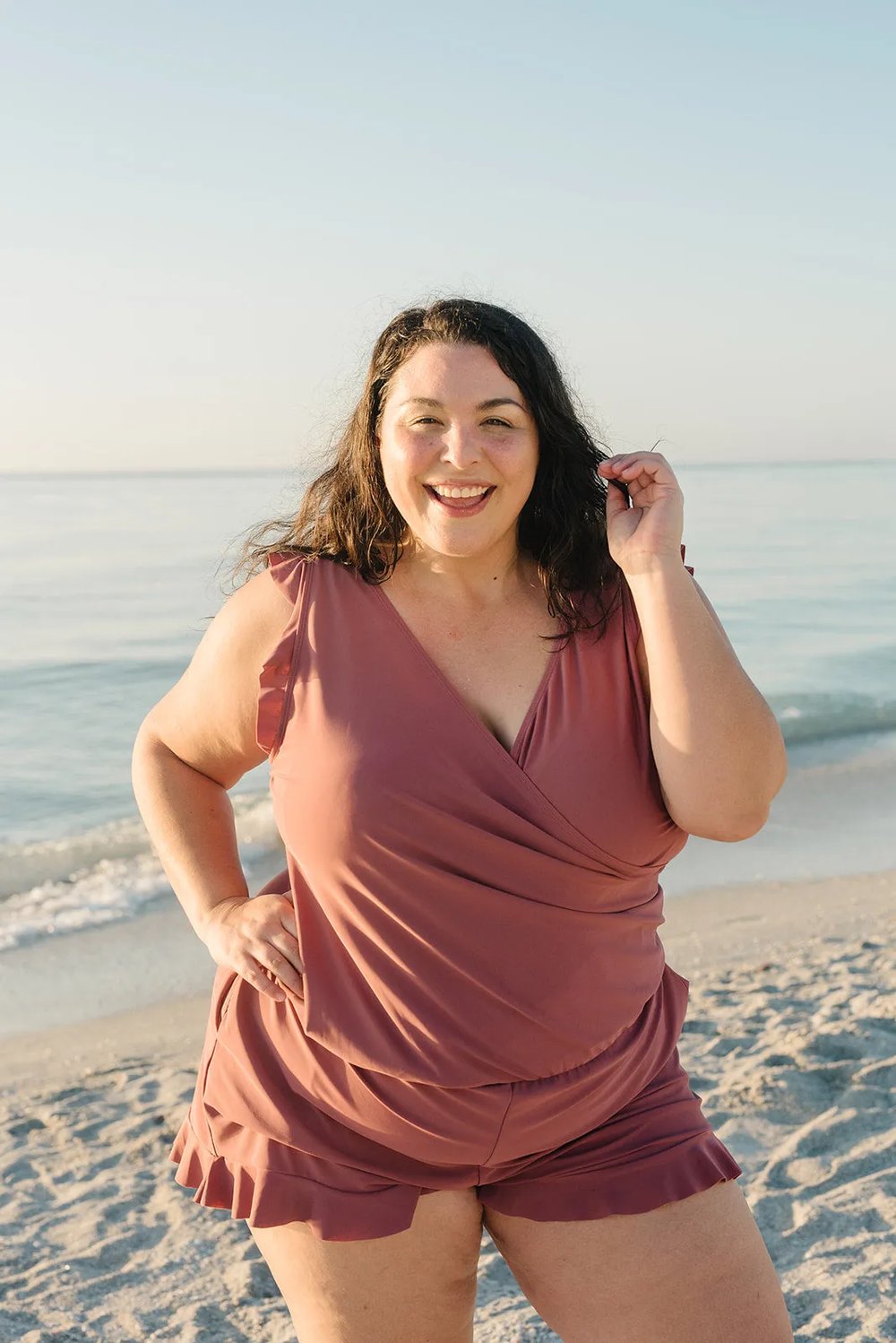 Sophie | Swimsuit with Ruffles and Built-in Bra