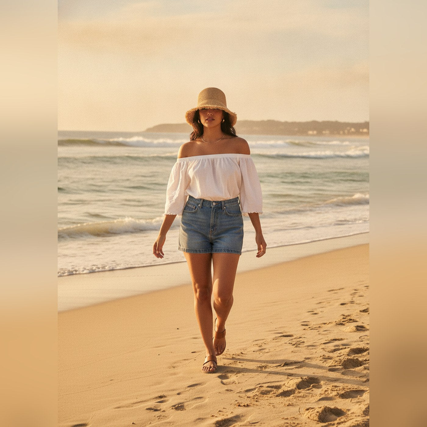 "Sunny Side" Straw Bucket Hat - Beach Lifestyle
