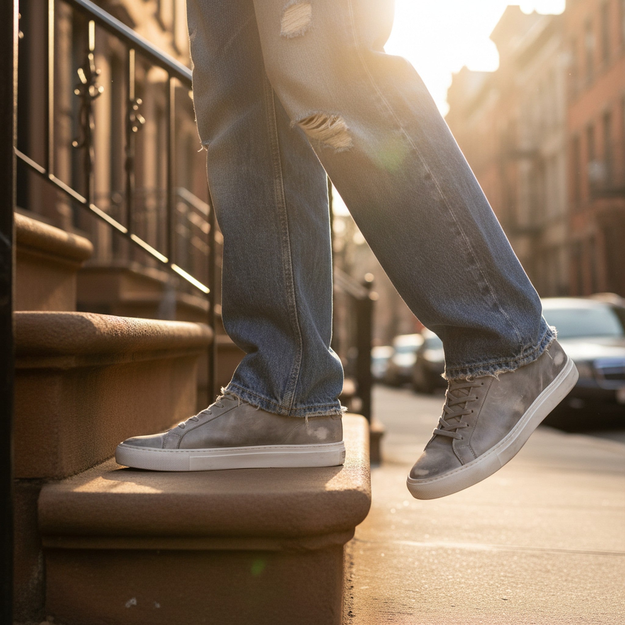 Volt | Distressed Low-Top Sneakers - view 5
