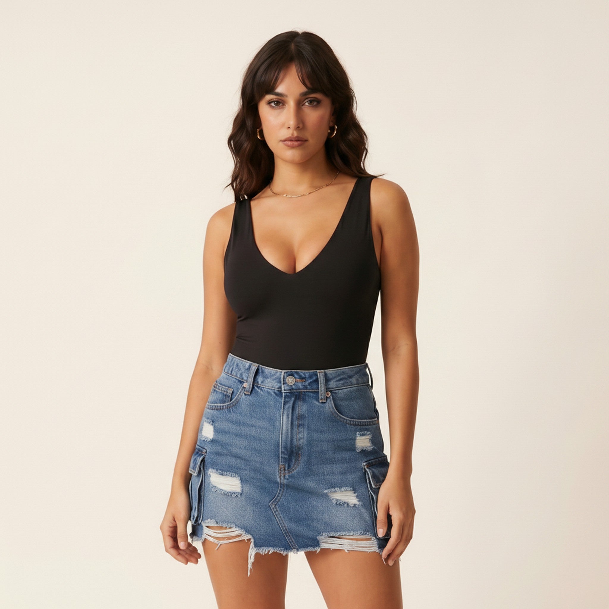 Pixie | Women's Denim Mini Skirt - view 3
