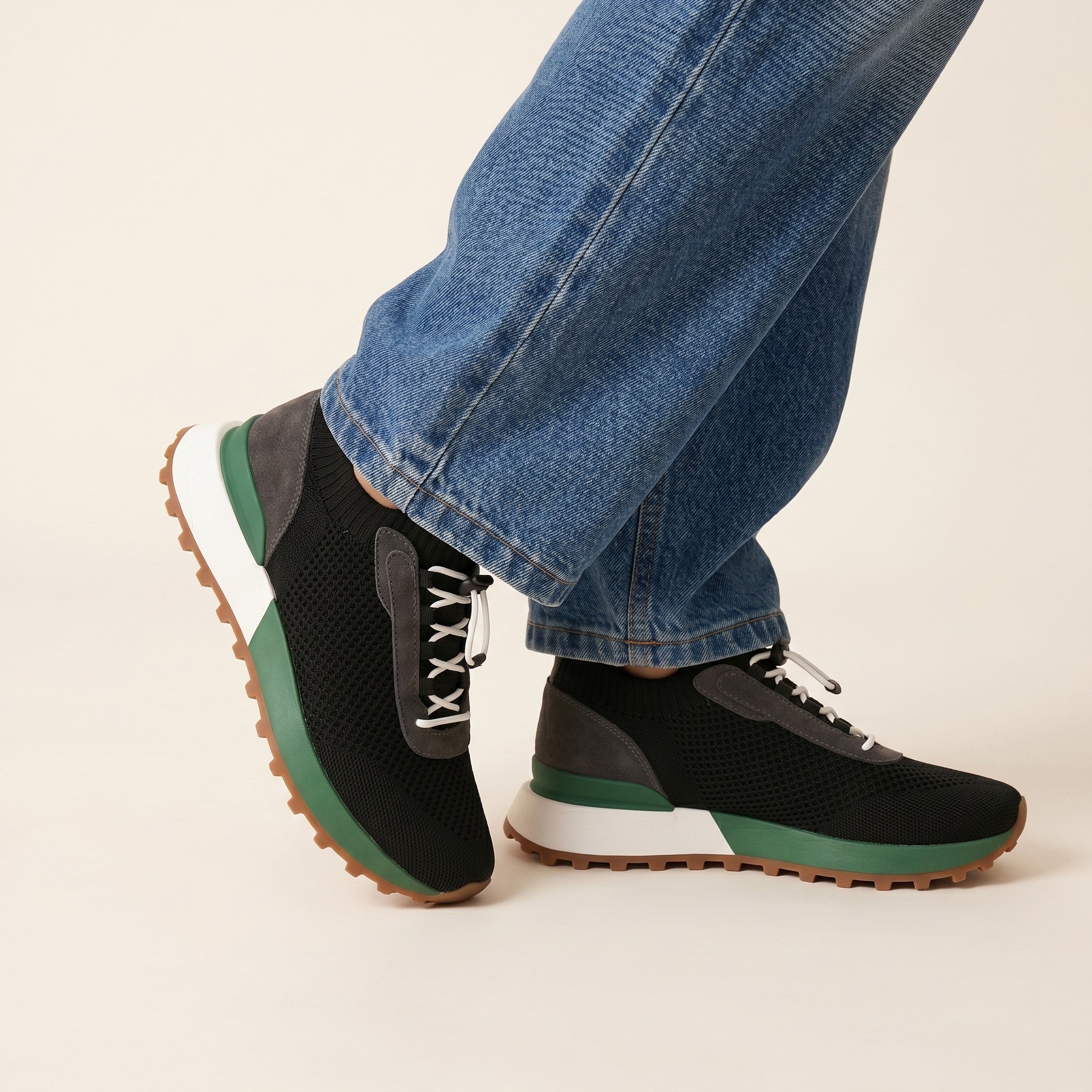 Duke | High-Top Canvas Sneakers - Black