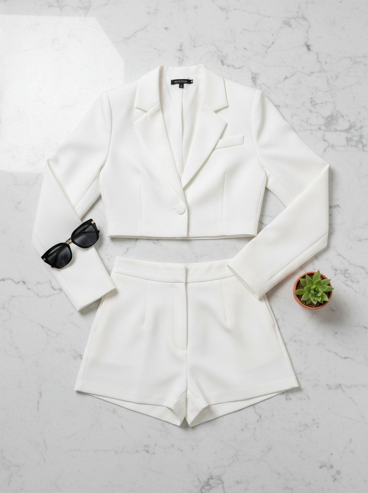 "CEO Energy" Blazer & Shorts Set