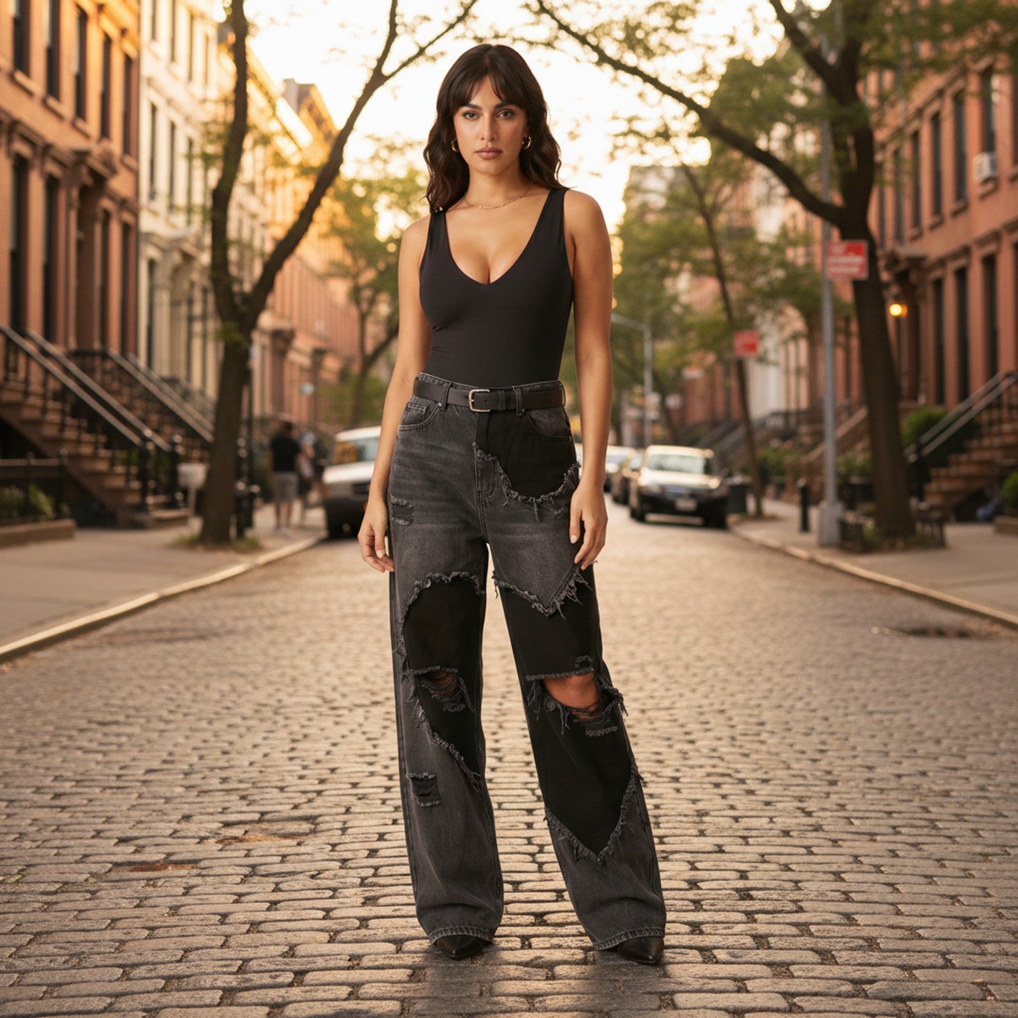 Vandal | Distressed Baggy Jeans - view 5