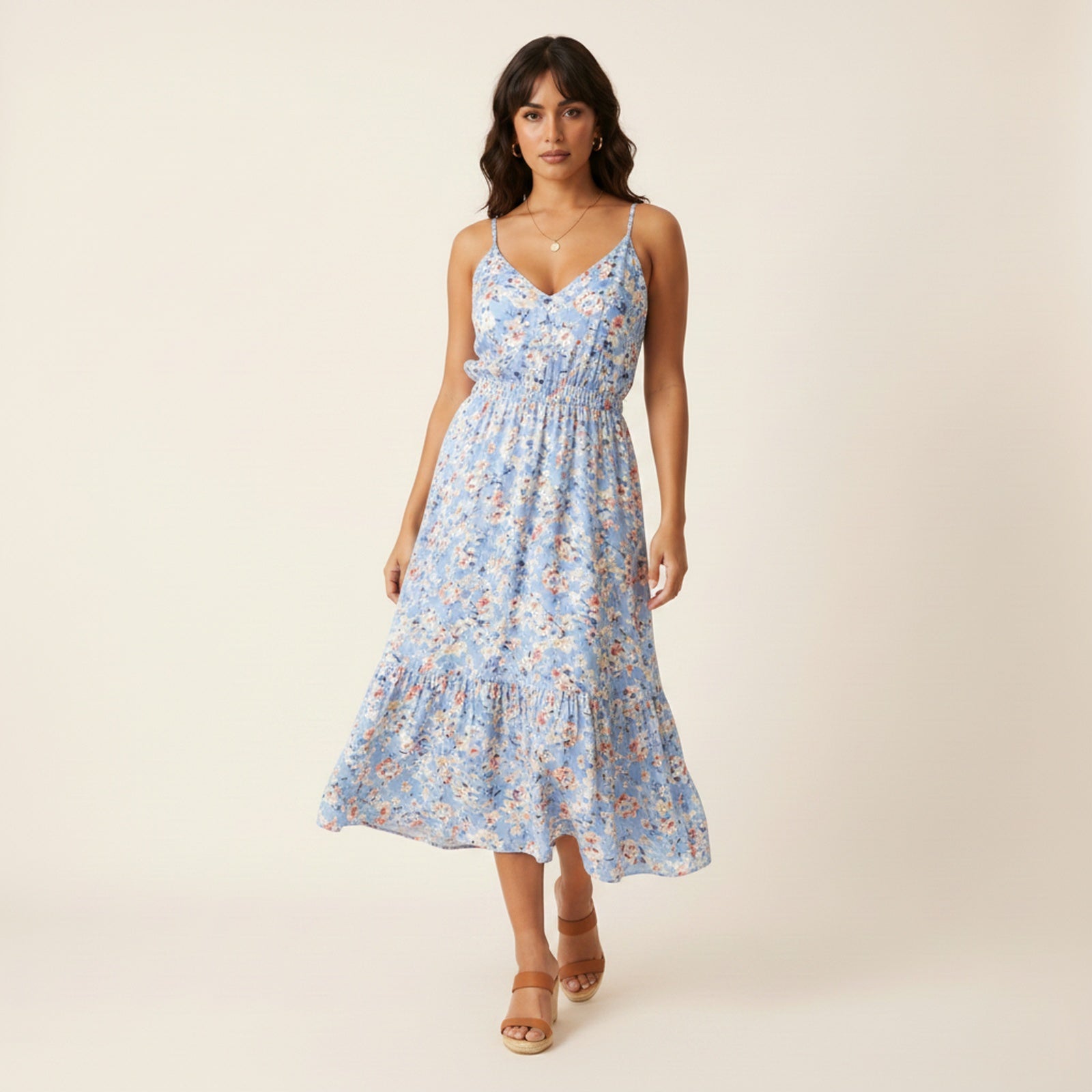Daphne | Women's Rayon Summer Dress - Hero Front