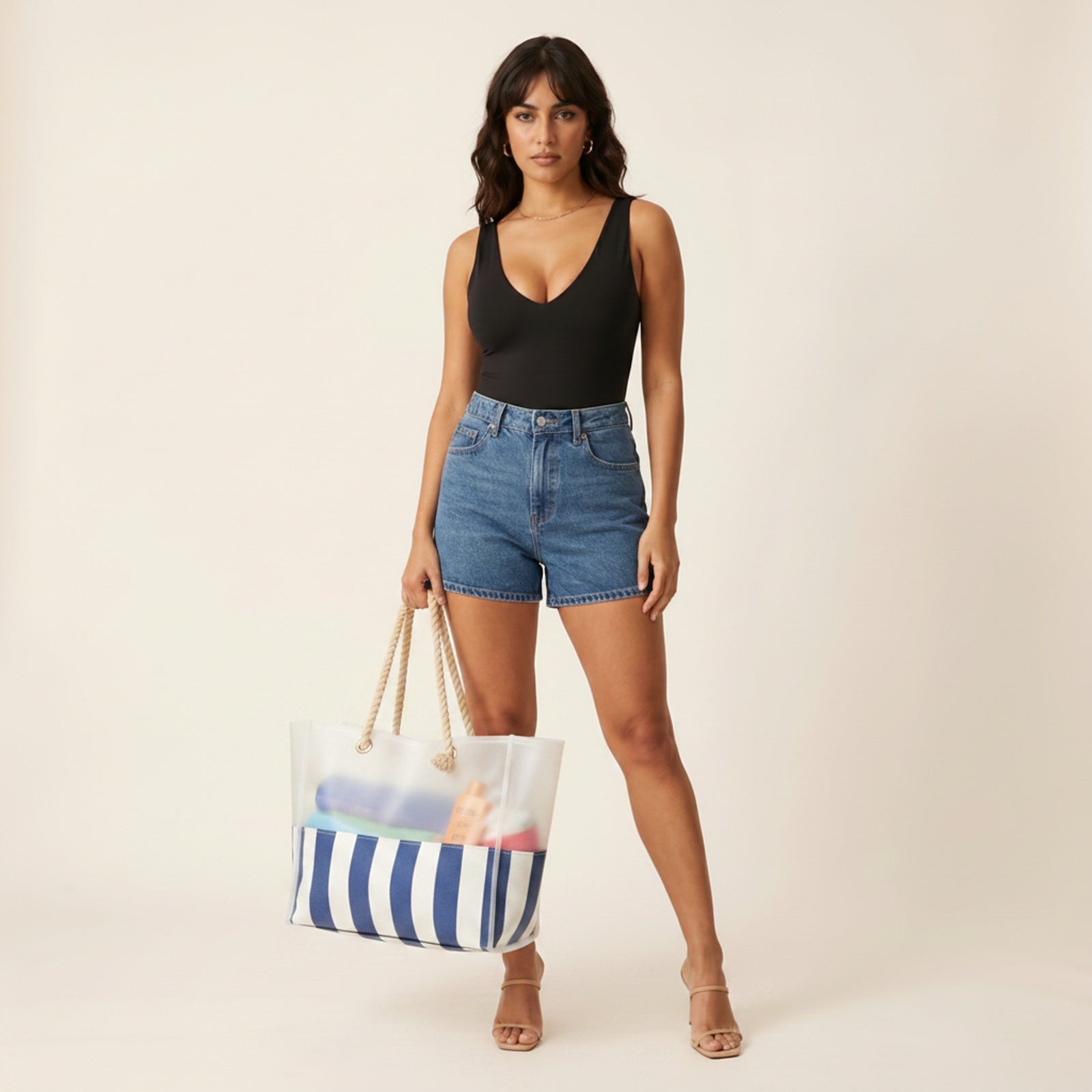 Drift | Women's PVC/Canvas Tote Bag - Hero Front