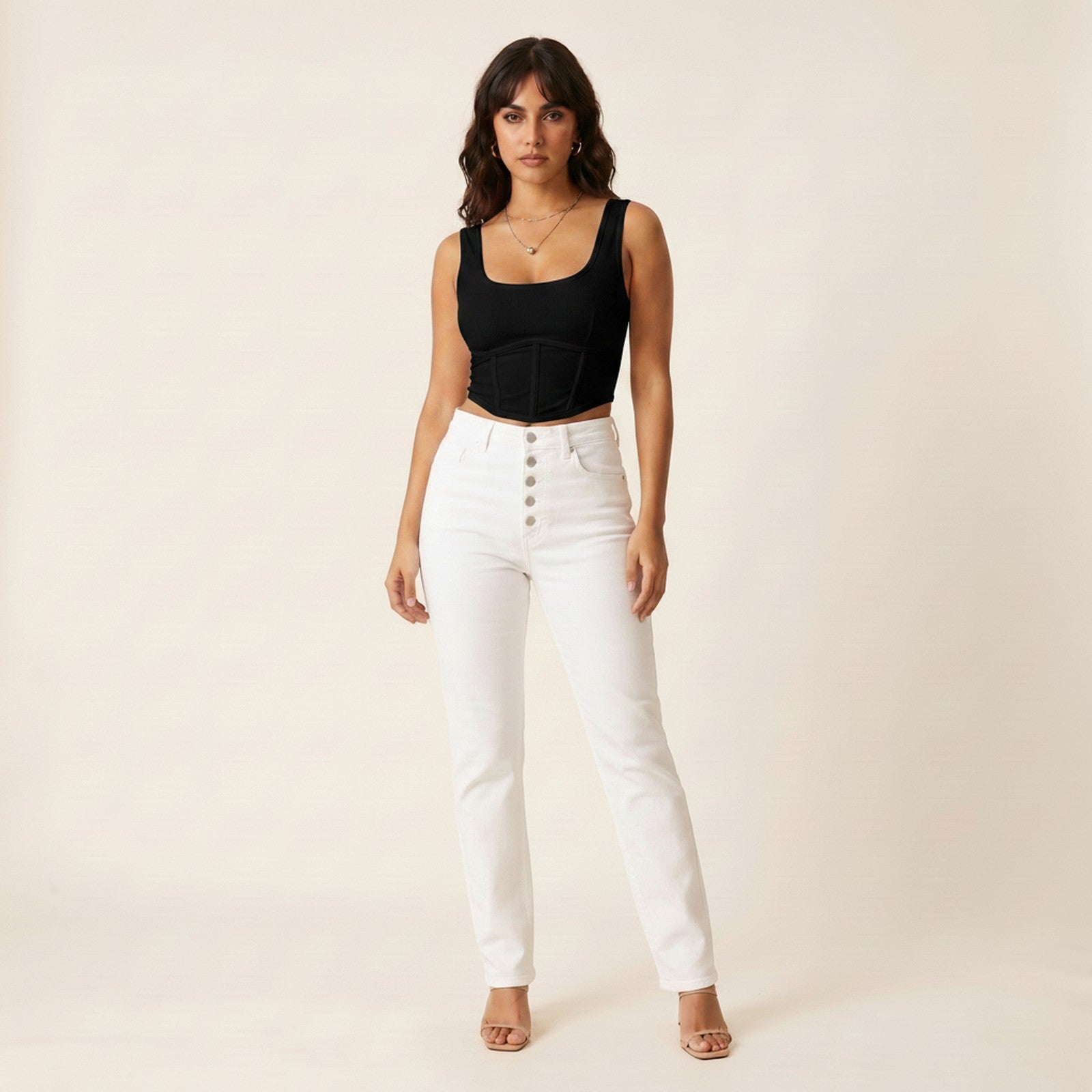Vix | Women's Corset Top - Black