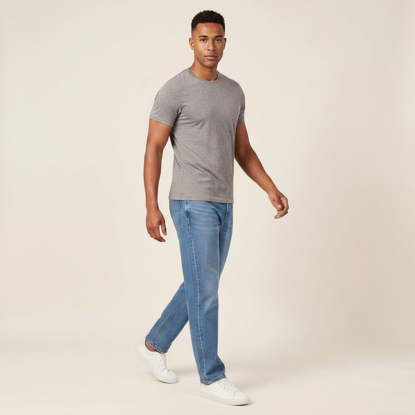 Drift | Men's Relaxed Straight Jeans - On-Model Movement