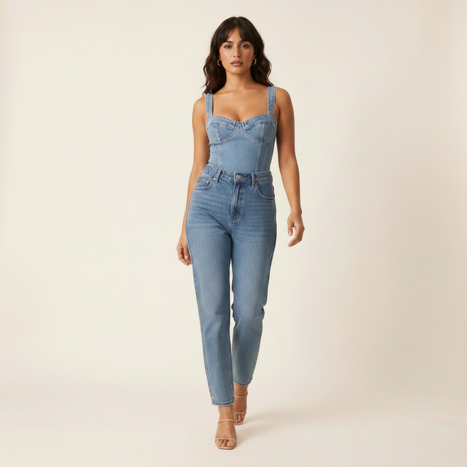 Ember | Women's Denim Bustier Top - Movement