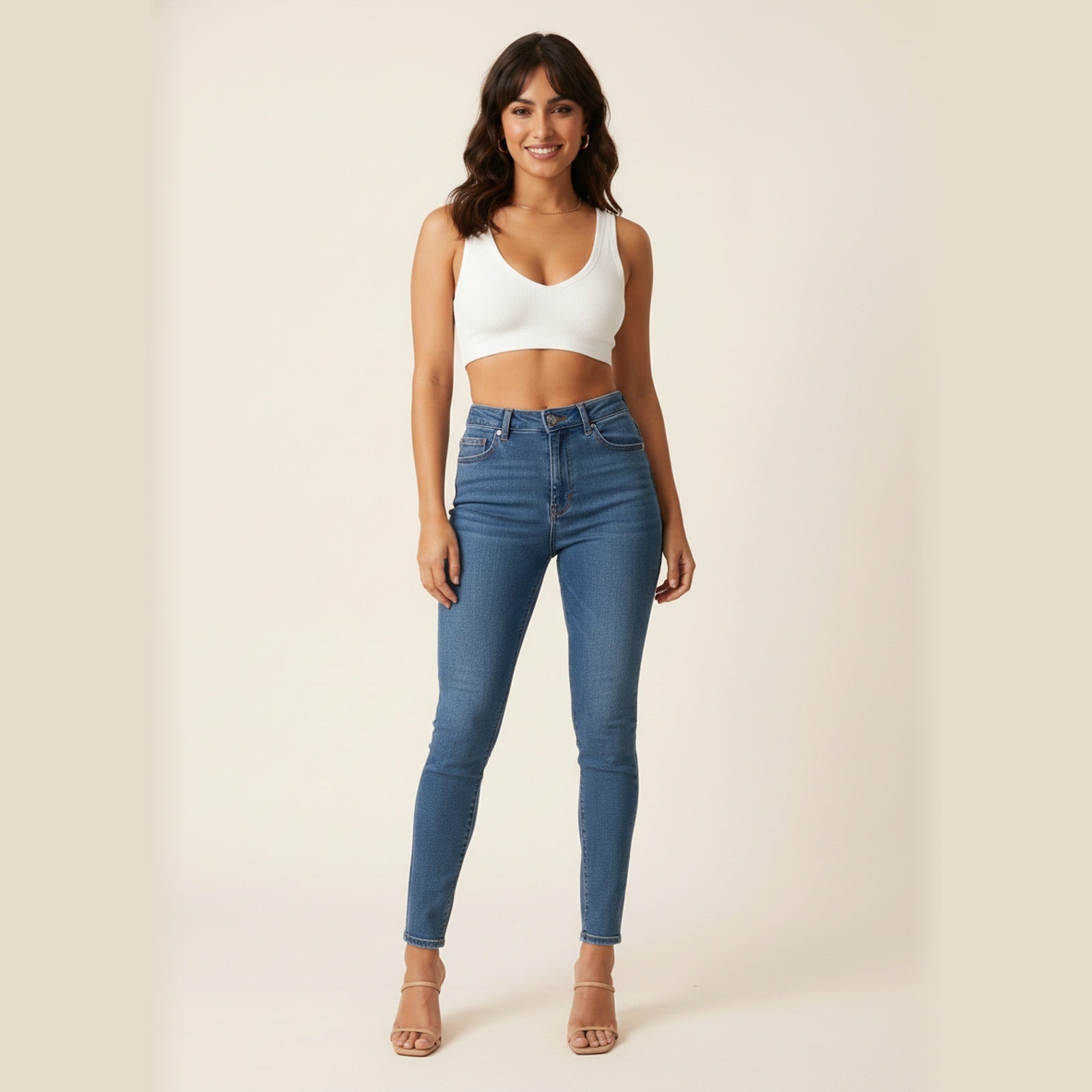 Essentials | Women's Ribbed Tank Top - Hero Front