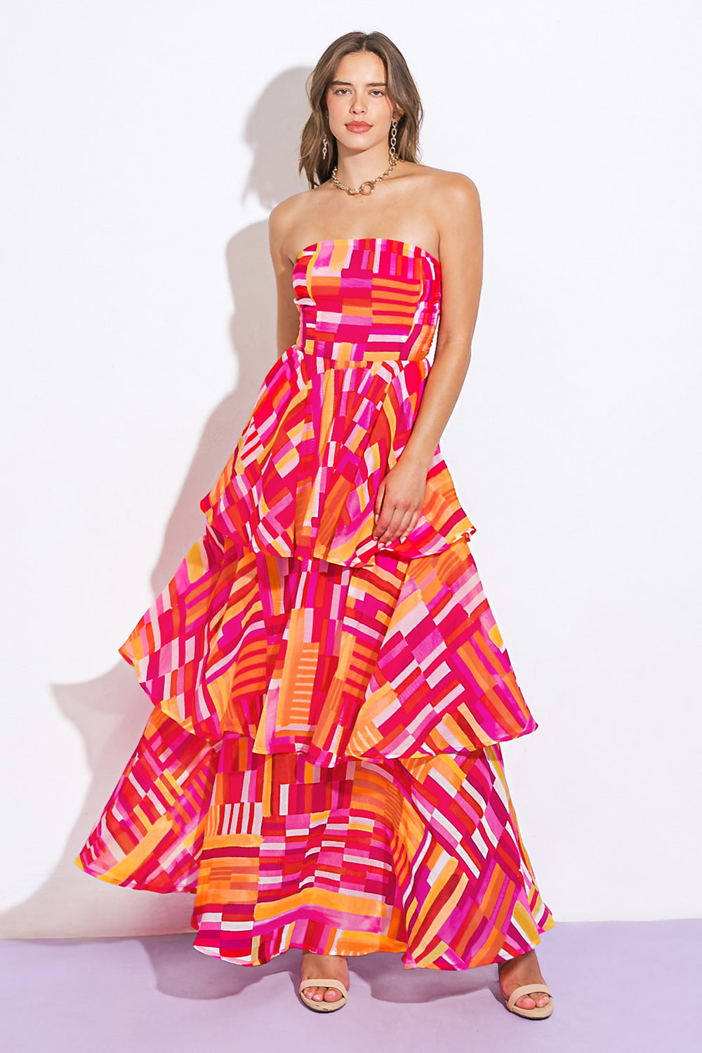 Evening Breeze Flowy Woven Maxi Dress