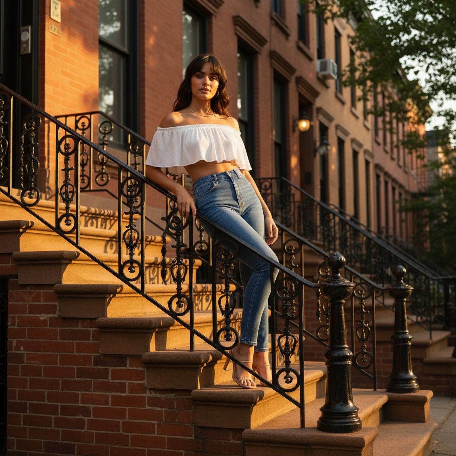 Flirt | Women's Off-Shoulder Ruched Top - Lifestyle Golden Hour