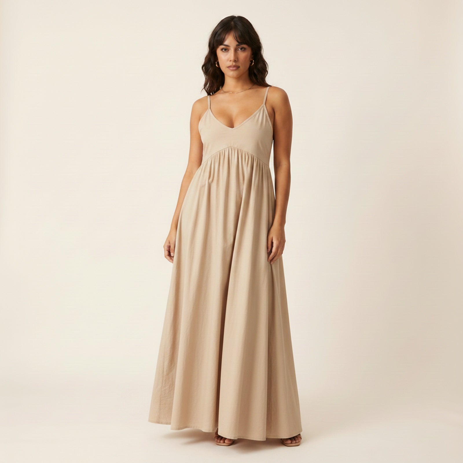 Haven | Women's Cotton A-Line Maxi - Hero Front