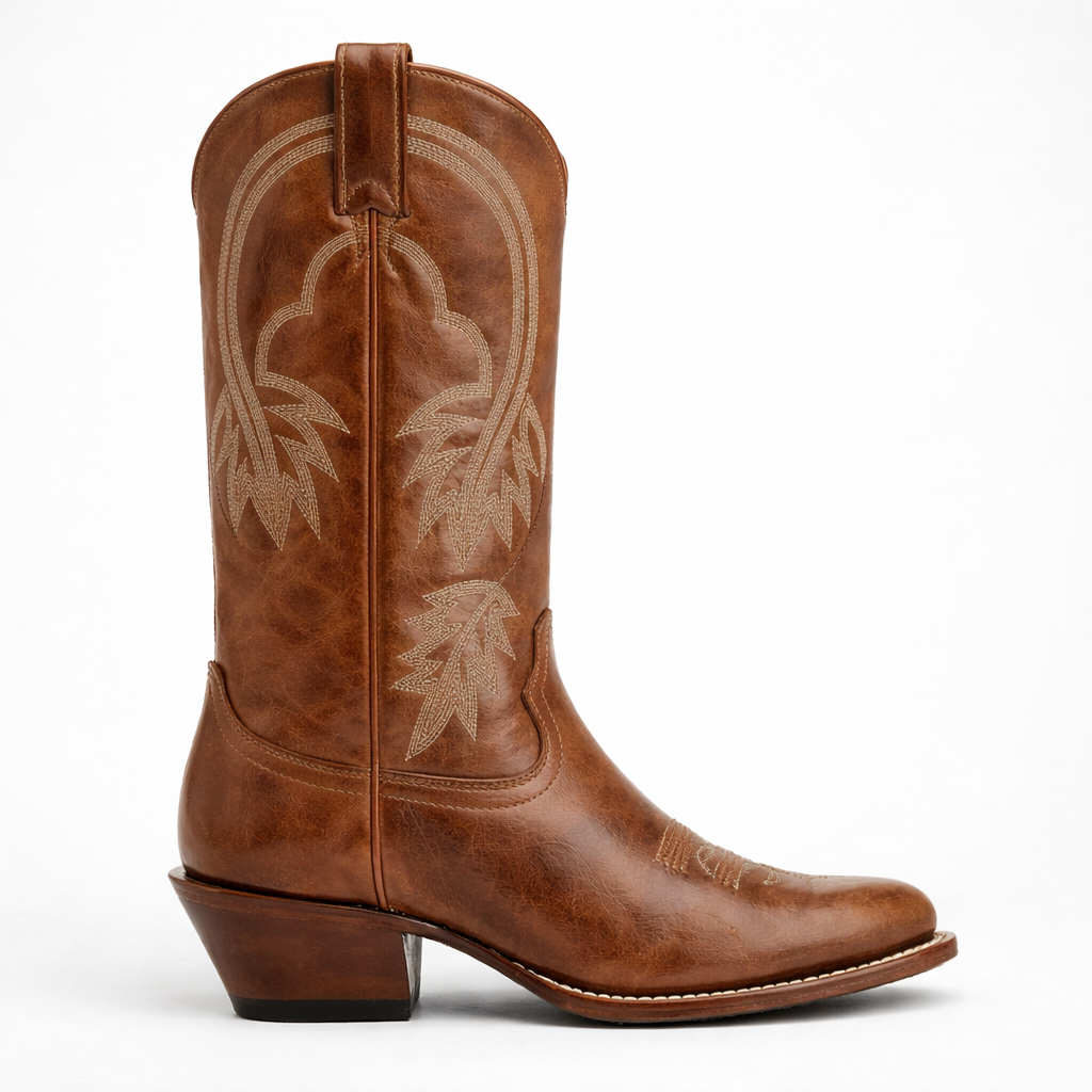 Women's Actin Up Brown Western Boots - Round Toe