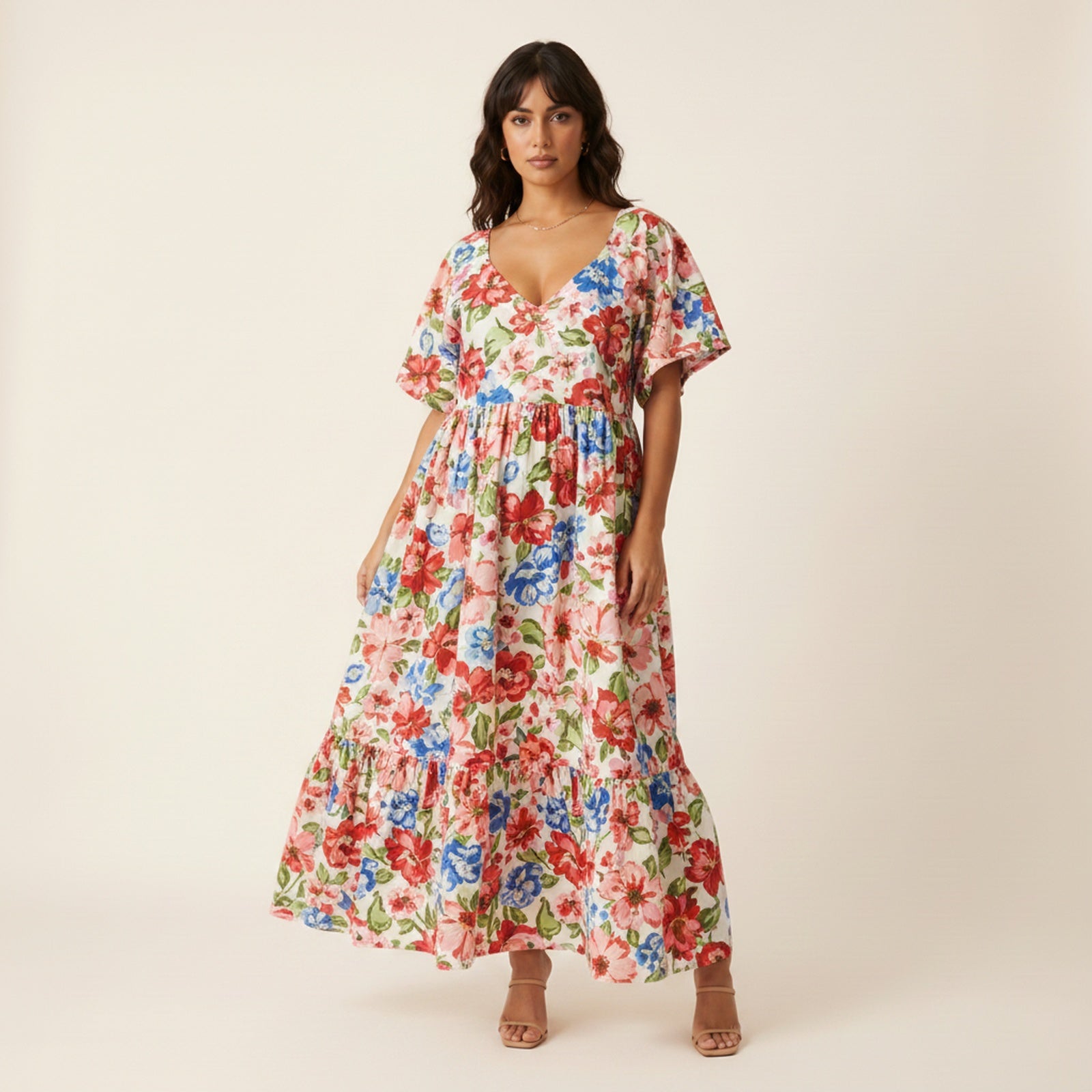 Meadow | Women's Cotton Maxi Dress - Hero Front