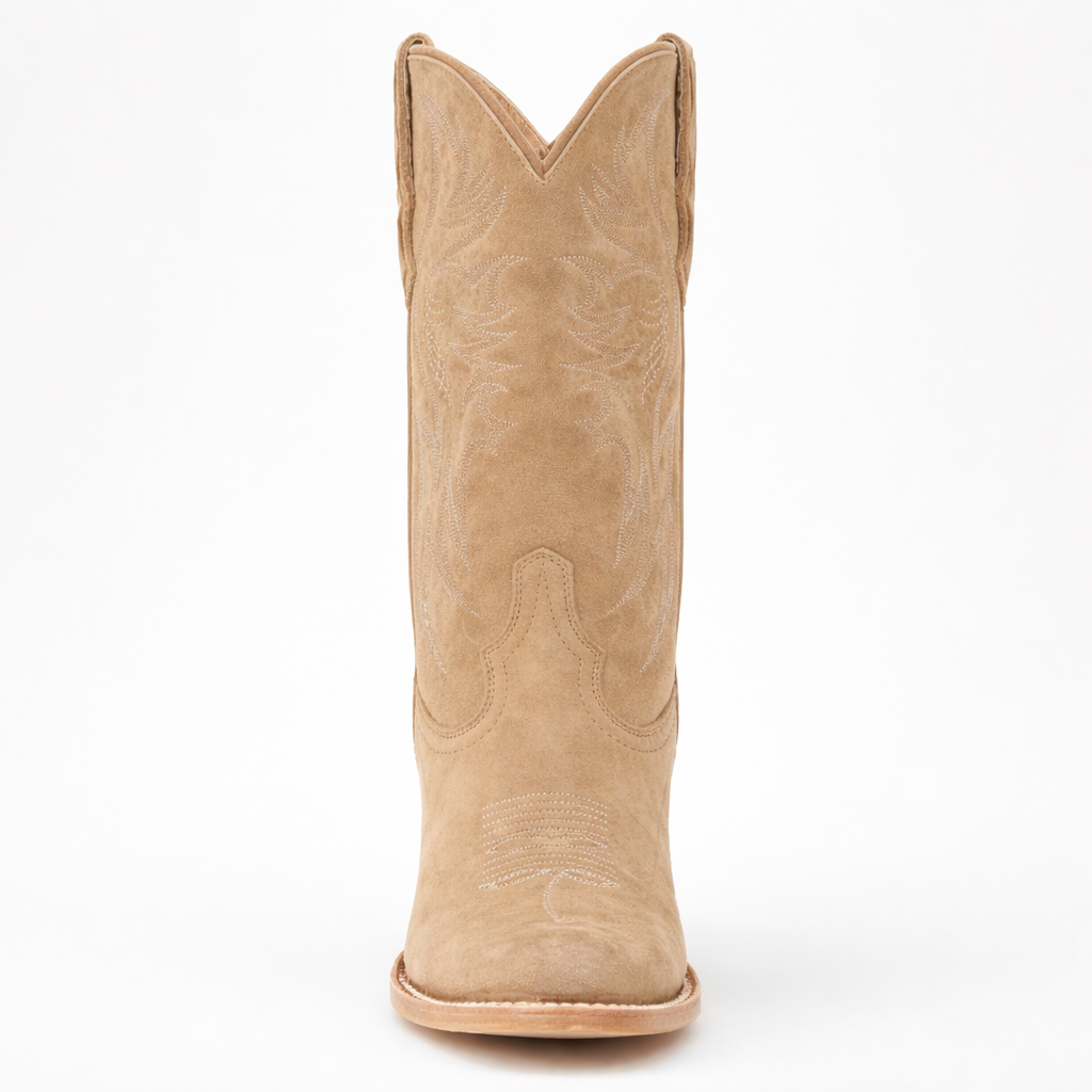 Women’s Classic Tan Suede Western Boots