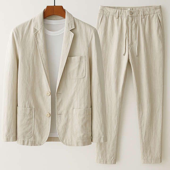 Mario Linen Tailored Set