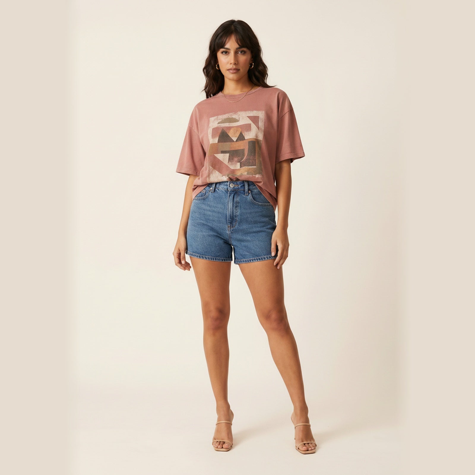 Retro Vibe | Women's Vintage Wash Graphic Tee - Hero Front