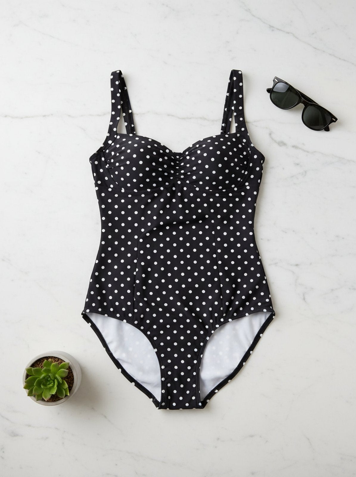 "Retro Babe" Polka Dot Tankini Set