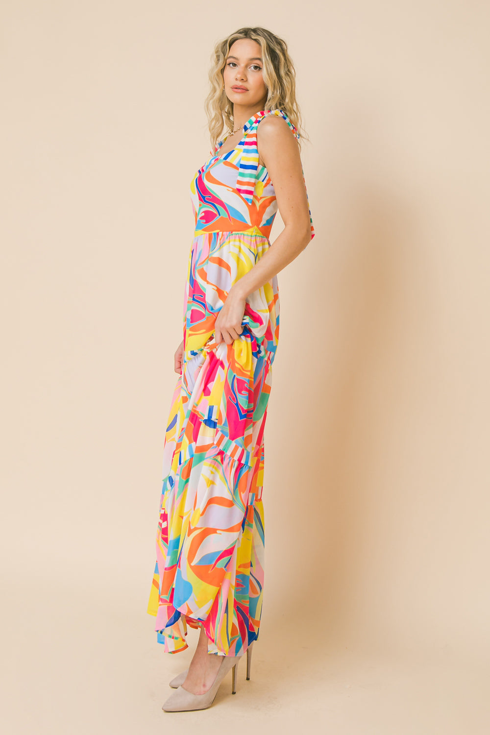 "TEA PARTY WOVEN" MAXI DRESS