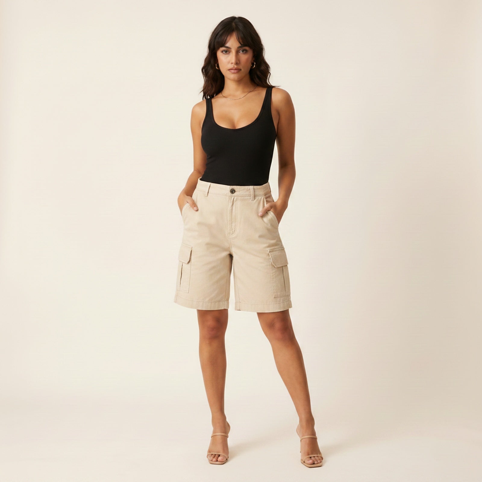 Scout | Women's Cotton Cargo Shorts - Hero Front