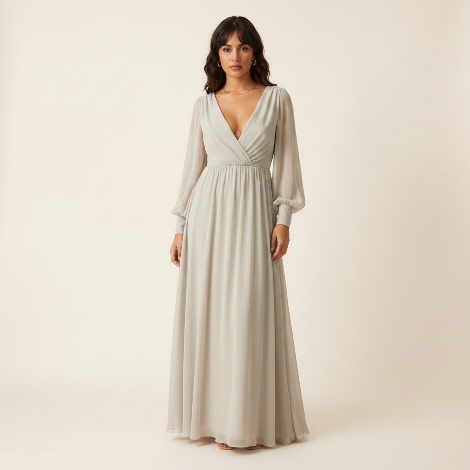 Seraphina | Women's Chiffon Maxi Dress - Hero Front