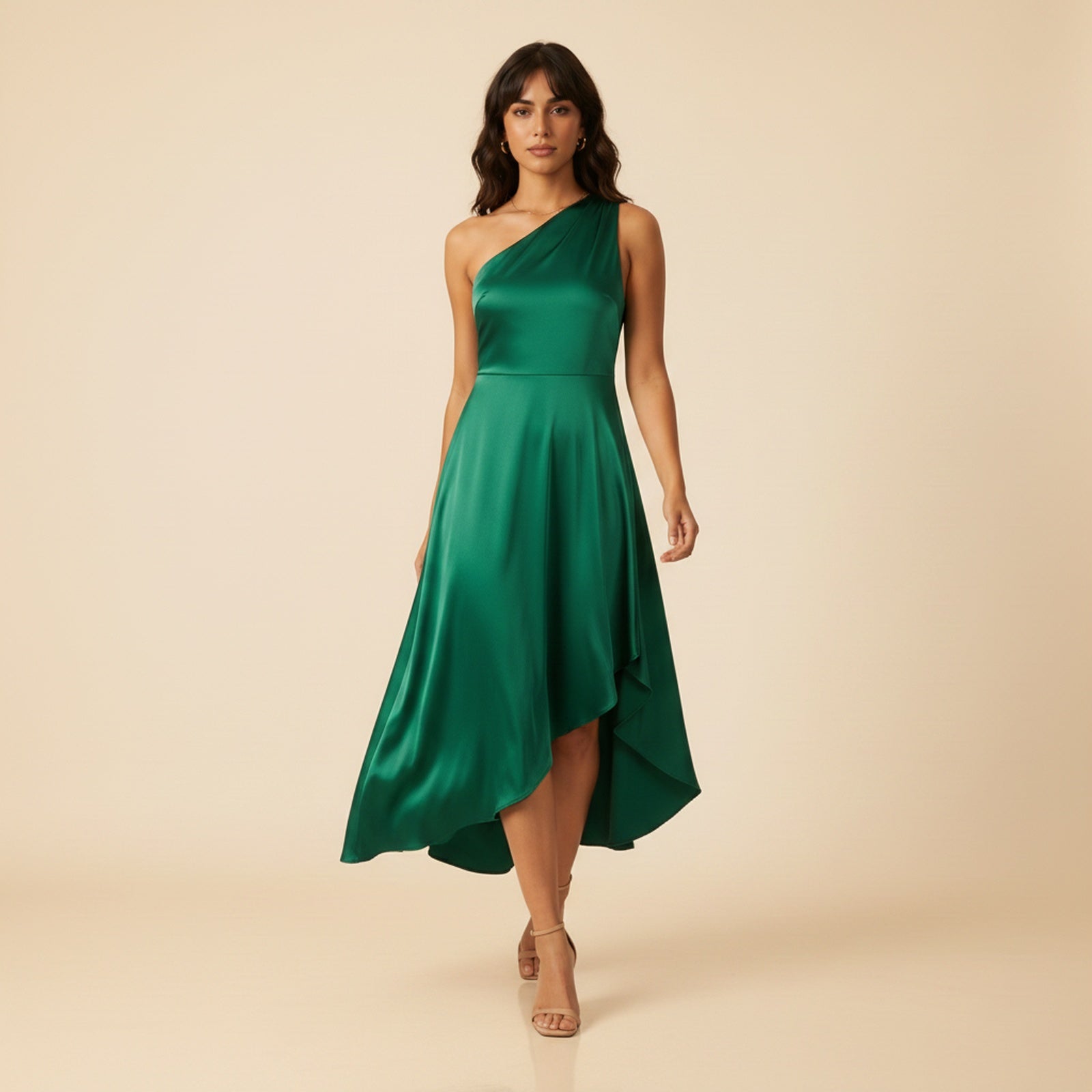 Side Story | Women's Asymmetric Midi Dress - Movement