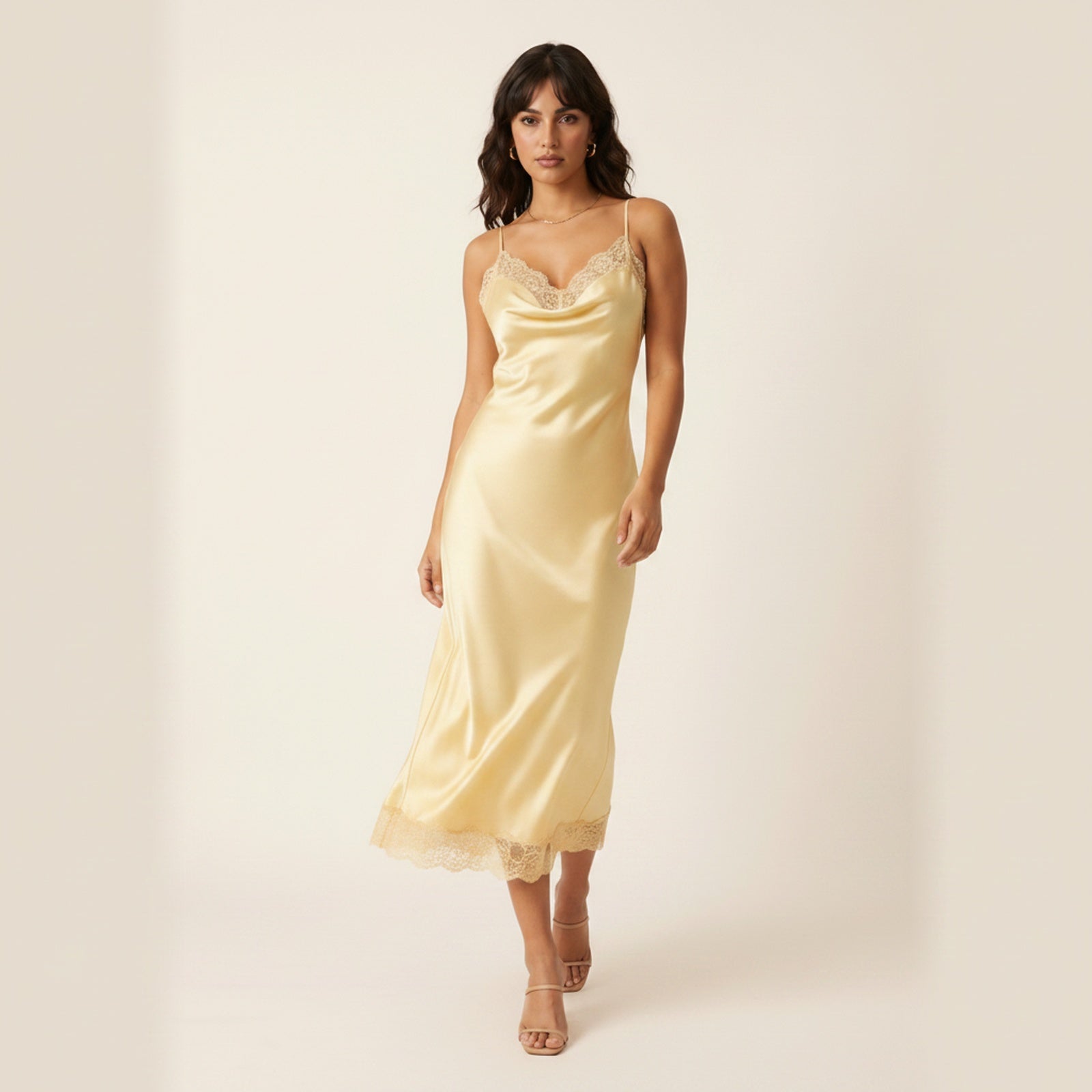 Soft Touch | Women's Lace-Trim Slip Dress - Movement