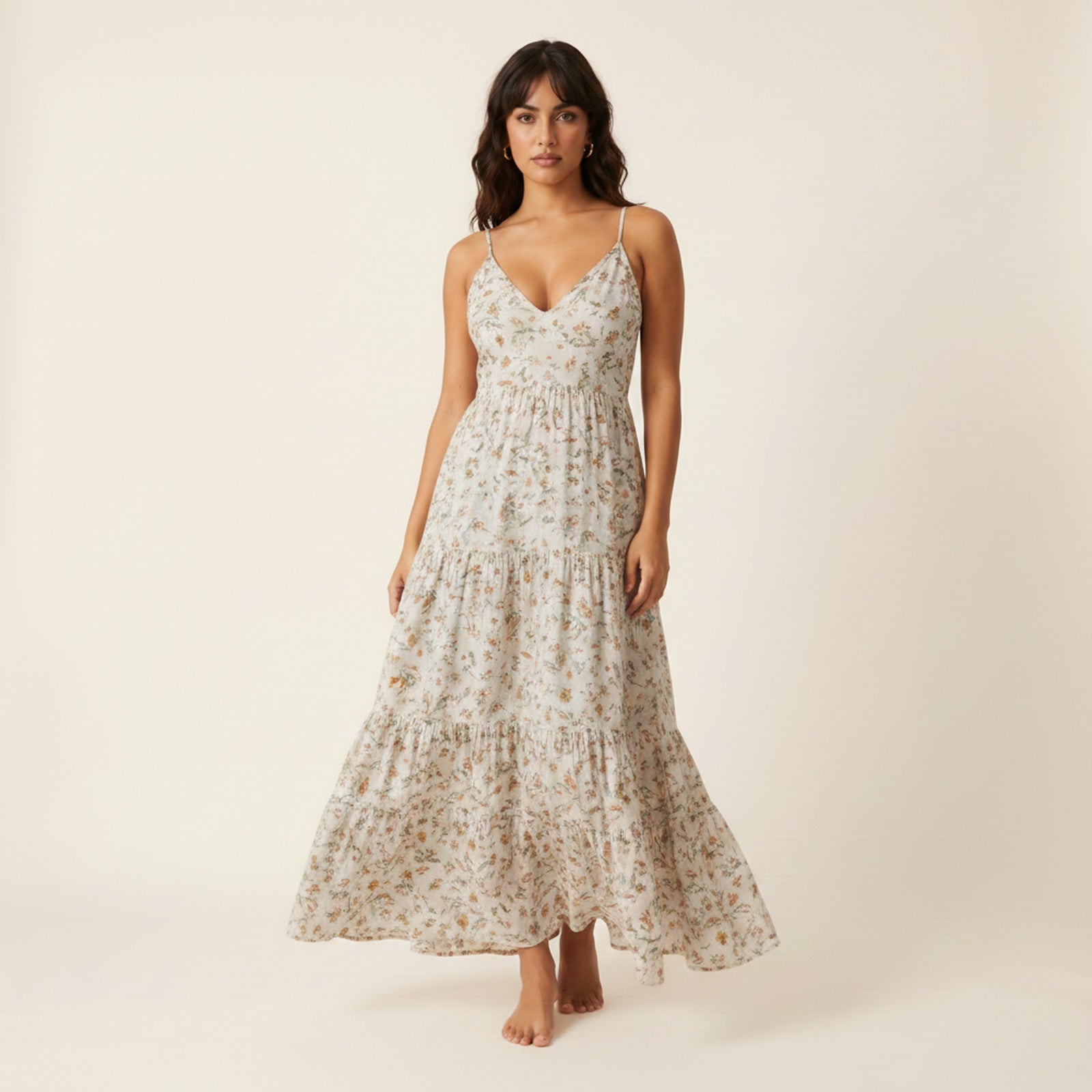 Solstice | Women's Cotton Blend Maxi Dress - Hero Front