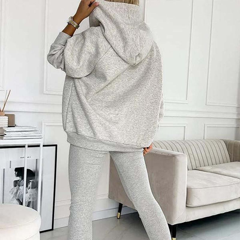 Ensemble™ | 3-Piece Women's Set with Hoodie, Slim Vest, and Pants
