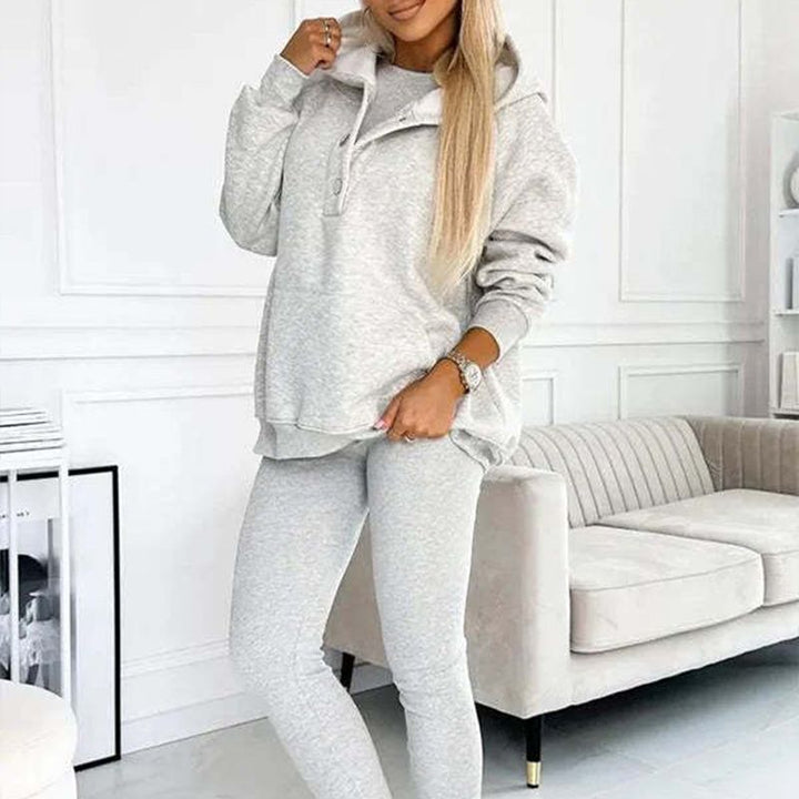 Ensemble™ | 3-Piece Women's Set with Hoodie, Slim Vest, and Pants